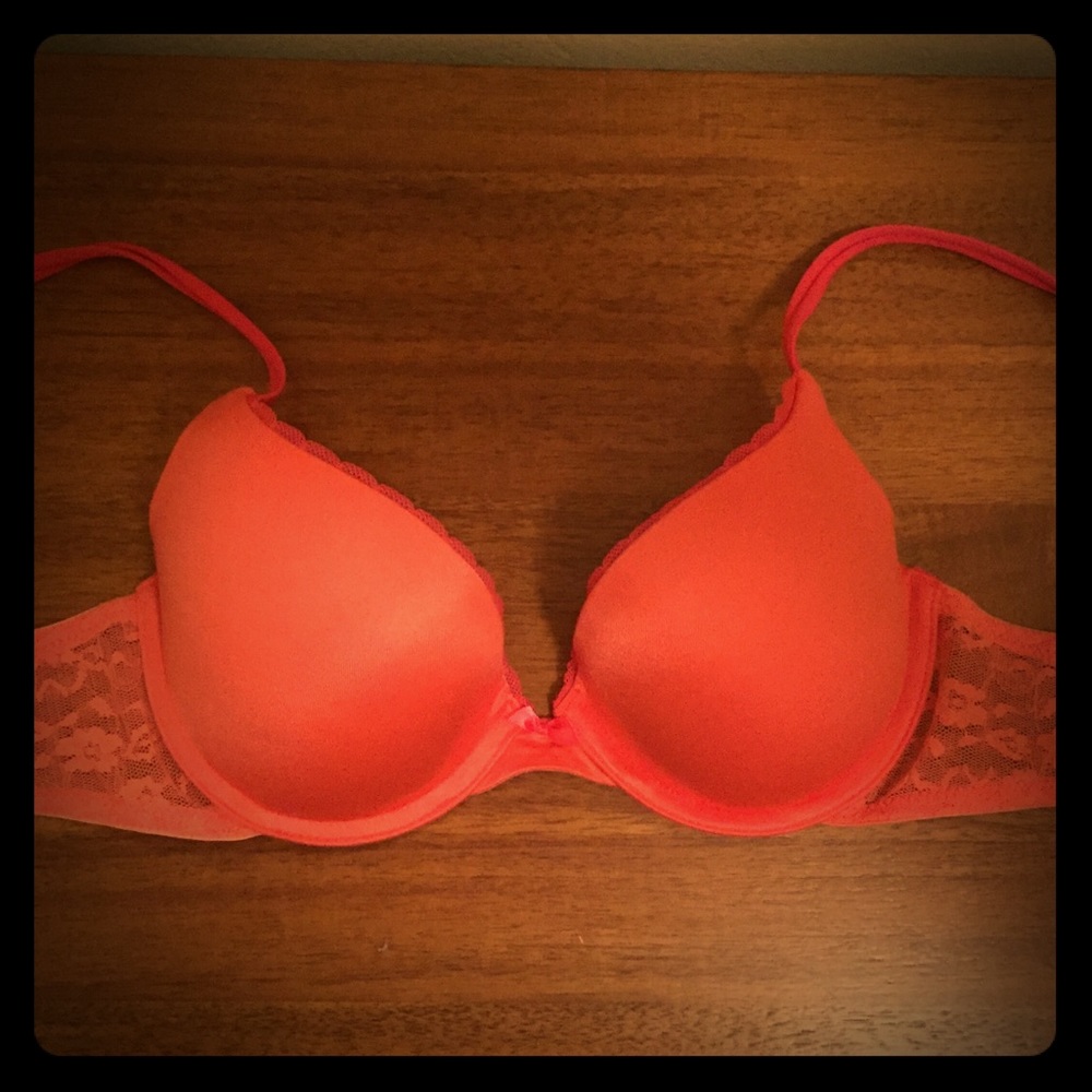 DKNY Orange/Pink Lacy Bra